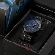 AVI - 8 Hawker Hurricane Carey Dual Time Night Reaper Limited Edition Viper Black - Watches.com - AV - 4088 - 05