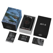 AVI - 8 Hawker Hurricane Carey Dual Time Night Reaper Limited Edition Viper Black - Watches.com - AV - 4088 - 05