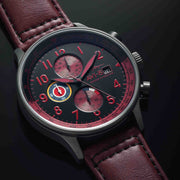 AVI - 8 Hawker Hurricane Classic Chronograph Blood Red - Watches.com - AV - 4011 - 0S