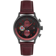 AVI - 8 Hawker Hurricane Classic Chronograph Blood Red - Watches.com - AV - 4011 - 0S