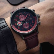 AVI - 8 Hawker Hurricane Classic Chronograph Blood Red - Watches.com - AV - 4011 - 0S