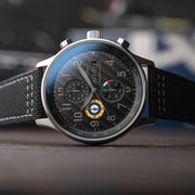 AVI - 8 Hawker Hurricane Classic Chronograph Carbon Fiber Black - Watches.com - AV - 4011 - 0W