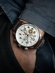 AVI - 8 Hawker Hurricane Classic Chronograph Classic White - Watches.com - AV - 4011 - 01