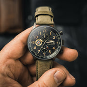 AVI - 8 Hawker Hurricane Classic Chronograph Dark Earth - Watches.com - AV - 4011 - 0E