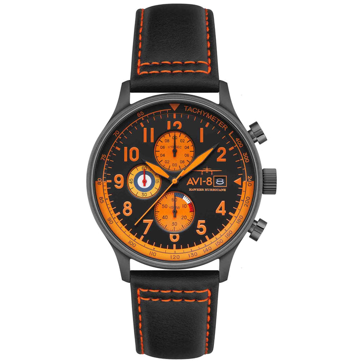 AVI - 8 Hawker Hurricane Classic Chronograph Noire - Watches.com - AV - 4011 - 0R