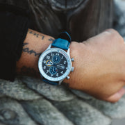 AVI - 8 Hawker Hurricane Classic Chronograph Pennant Blue - Watches.com - AV - 4011 - 0F