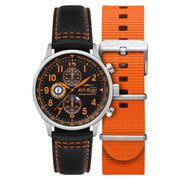 AVI - 8 Hawker Hurricane Classic Chronograph Tiger Orange - Watches.com - AV - 4011 - 0Y