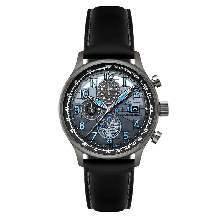 AVI - 8 Hawker Hurricane Inkdial Chronograph Limited Edition - Watches.com - AV - 4123 - 01