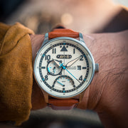 AVI - 8 Hawker Hurricane Mckellar Dual Time Brown Beige - Watches.com - AV - 4101 - 0C