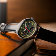 AVI - 8 Hawker Hurricane Mckellar Dual Time Gothic Green - Watches.com - AV - 4101 - 0A