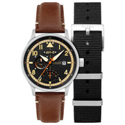 AVI - 8 Hawker Hurricane Mckellar Dual Time Metropolis Black - Watches.com - AV - 4101 - 0B