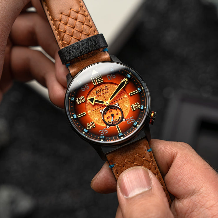 AVI - 8 Hawker Typhoon Baldwin Automatic Burnt Orange - Watches.com - AV - 4119 - 02