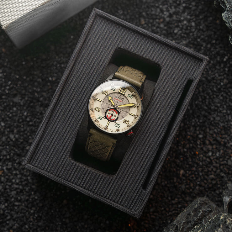 AVI - 8 Hawker Typhoon Baldwin Automatic Dark Khaki - Watches.com - AV - 4119 - 04