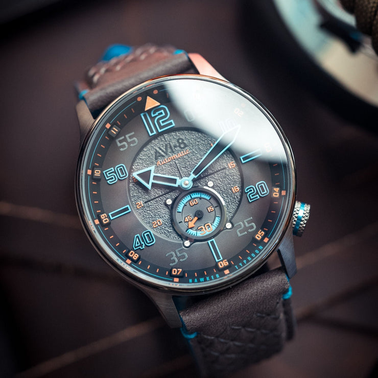 AVI - 8 Hawker Typhoon Baldwin Automatic Iron Blue - Watches.com - AV - 4119 - 03