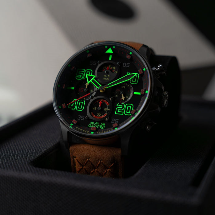 AVI-8 Hawker Typhoon Coningham Chronograph Baldwin angled shot picture