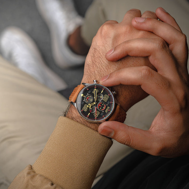 AVI - 8 Hawker Typhoon Coningham Chronograph Baldwin - Watches.com - AV - 4093 - 0B