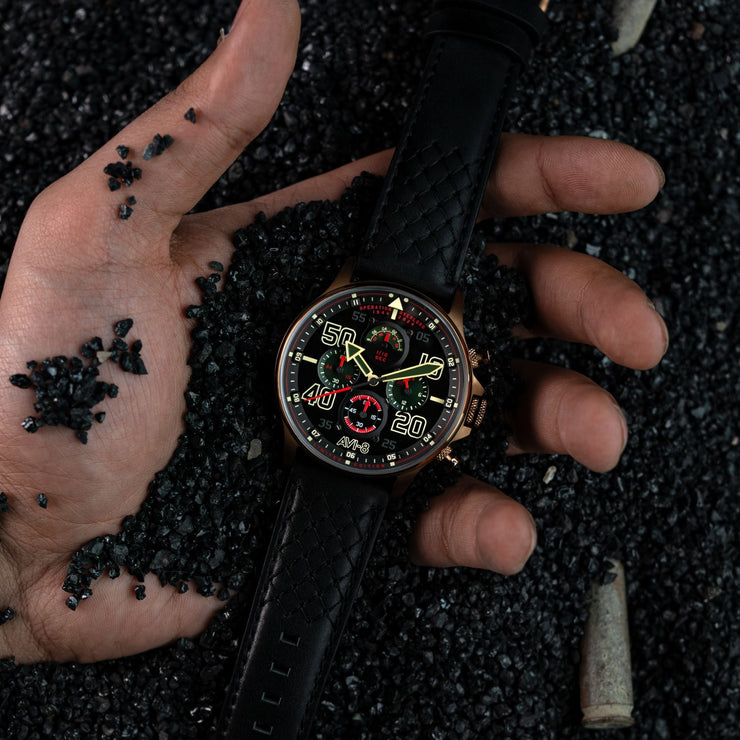 AVI - 8 Hawker Typhoon Coningham Chronograph D - Day 80 Limited Edition Juno - Watches.com - AV - 4093 - 09