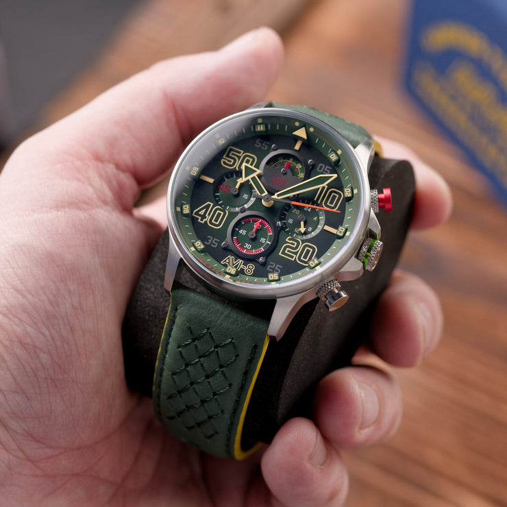 AVI - 8 Hawker Typhoon RB396 Sheila Chrono Goch Green Limited Edition - Watches.com - AV - 4093 - 08