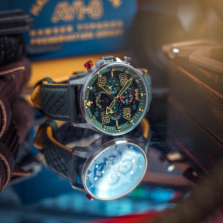 AVI - 8 Hawker Typhoon RB396 Sheila Chrono Goch Green Limited Edition - Watches.com - AV - 4093 - 08