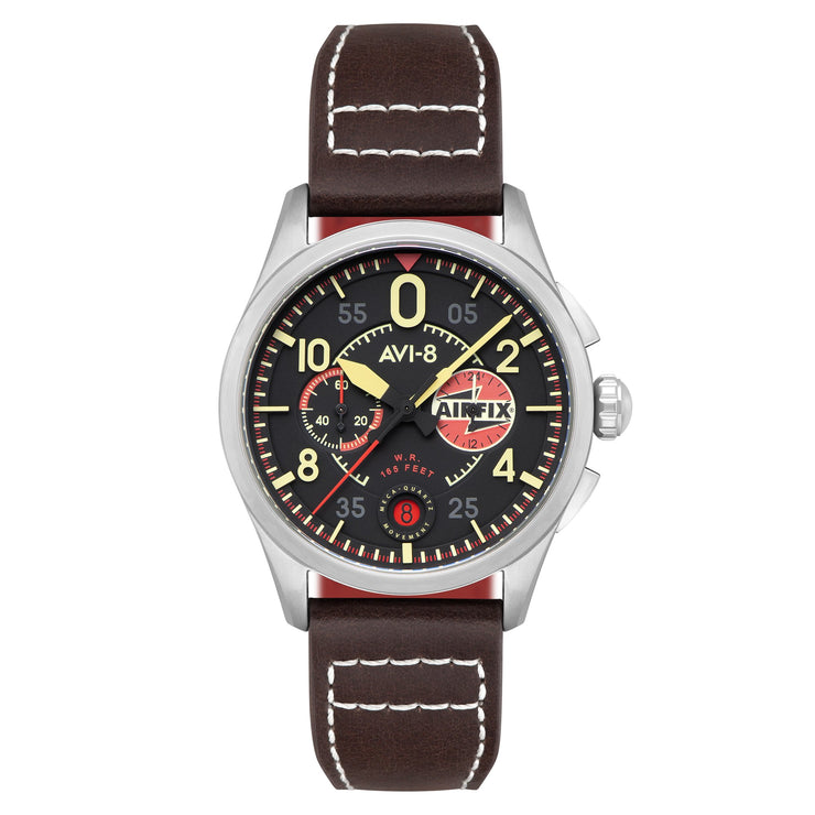 AVI - 8 Lock Chronograph Airfix Edition Raven Black - Watches.com - AV - 4089 - 09