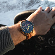 AVI - 8 P - 51 Mustang Blakeslee Chronograph Bronze Oak - Watches.com - AV - 4077 - 02