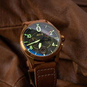 AVI - 8 Spitfire Lock Chronograph Bronze Green - Watches.com - AV - 4089 - 02