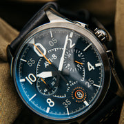 AVI - 8 Spitfire Lock Chronograph Channel Blue - Watches.com - AV - 4089 - 04