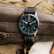 AVI - 8 Spitfire Lock Chronograph Channel Blue - Watches.com - AV - 4089 - 04