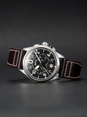 AVI - 8 Spitfire Lock Chronograph Midnight Oak - Watches.com - AV - 4089 - 01