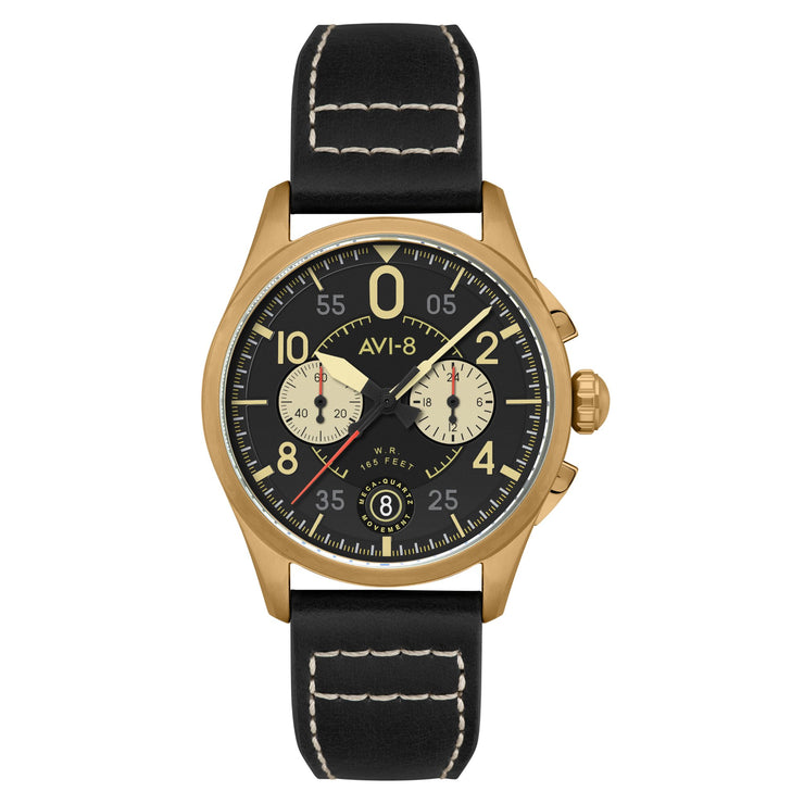 AVI - 8 Spitfire Lock Chronograph Void Black - Watches.com - AV - 4089 - 07