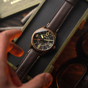 AVI - 8 Spitfire Smith Automatic Distressed Black - Watches.com - AV - 4090 - 06