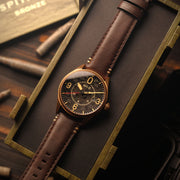 AVI - 8 Spitfire Smith Automatic Distressed Black - Watches.com - AV - 4090 - 06