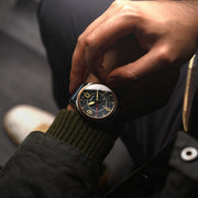 AVI - 8 Spitfire Smith Automatic Distressed Blue - Watches.com - AV - 4090 - 05