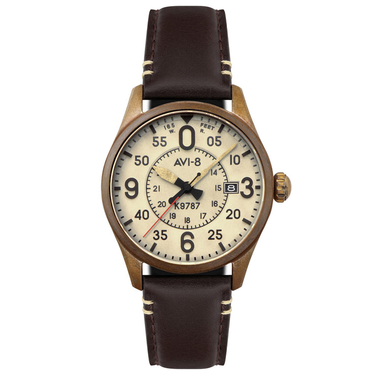 AVI - 8 Spitfire Smith Automatic Oxidized Bronze - Watches.com - AV - 4090 - 07