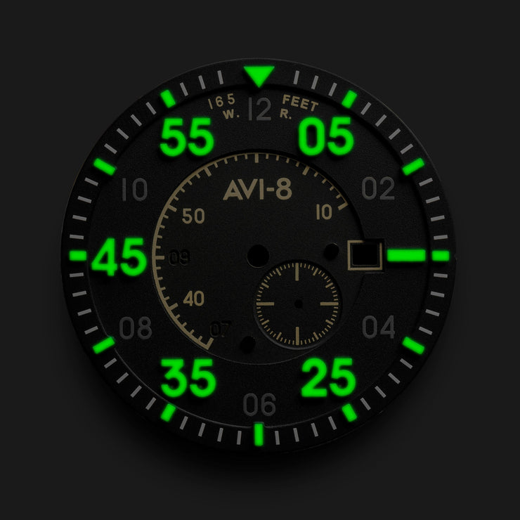 AVI - 8 Spitfire Type 300 Automatic Midnight Chrome - Watches.com - AV - 4073 - 33