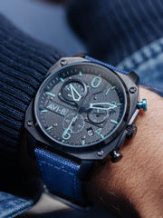 AVI - 8 Strap Program Cordura Strap Blue - Watches.com - AV - STRAP22 - C04