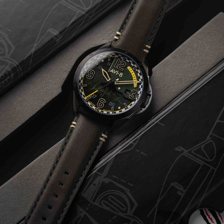 AVI - 8 x Watches.com P - 51 Mustang Twilight Tear Automatic Green Limited Edition - Watches.com - AV - 4111 - 04