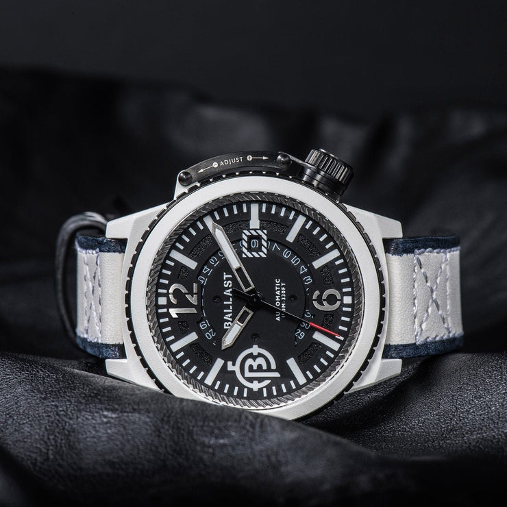 Ballast Trafalgar Cerakote Automatic White - Watches.com - BL - 3137 - 01