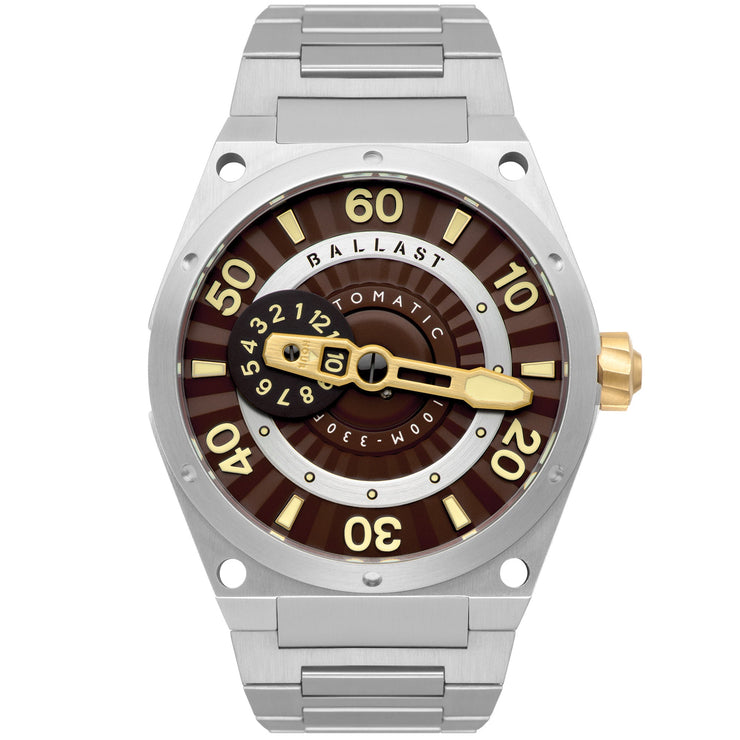 Ballast Valiant Pampanito Automatic Brown SS - Watches.com - BL - 3147 - 44