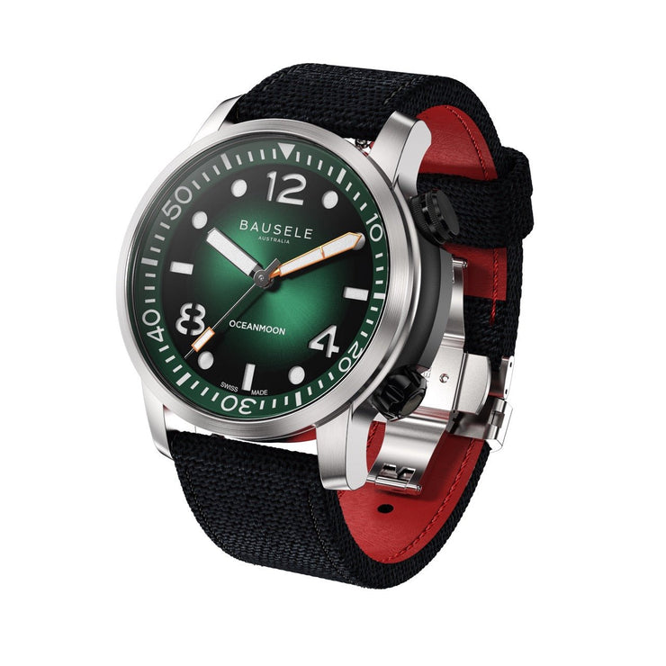 Bausele Oceanmoon V Automatic Emerald Green - Watches.com - 