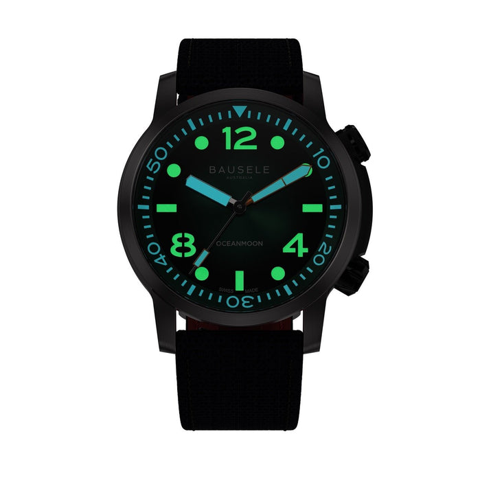 Bausele Oceanmoon V Automatic Emerald Green Limited Edition angled shot picture