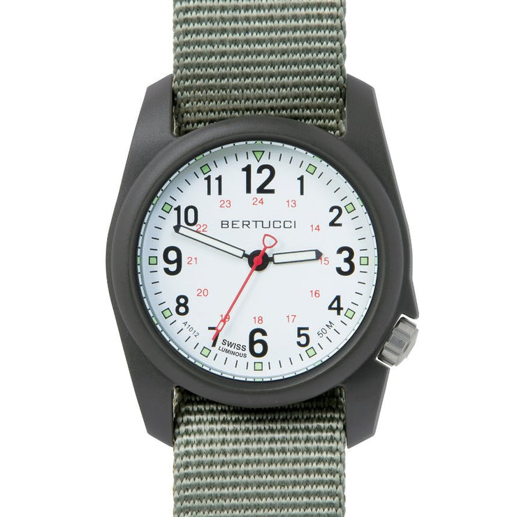 Bertucci DX3 Field White Olive Green - Watches.com - 11019