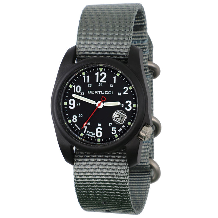 Bertucci DX3 Super Vintage Drab Black Gray Special Edition - Watches.com - 11201