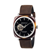 Briston Clubmaster Iconic Open HMS Automatic Black - Watches.com - 18740.SA.TI.1.LVC