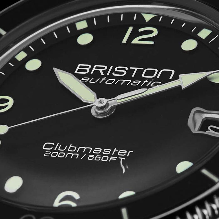 Briston Clubmaster Legend Automatic Diver Acetate Black angled shot picture