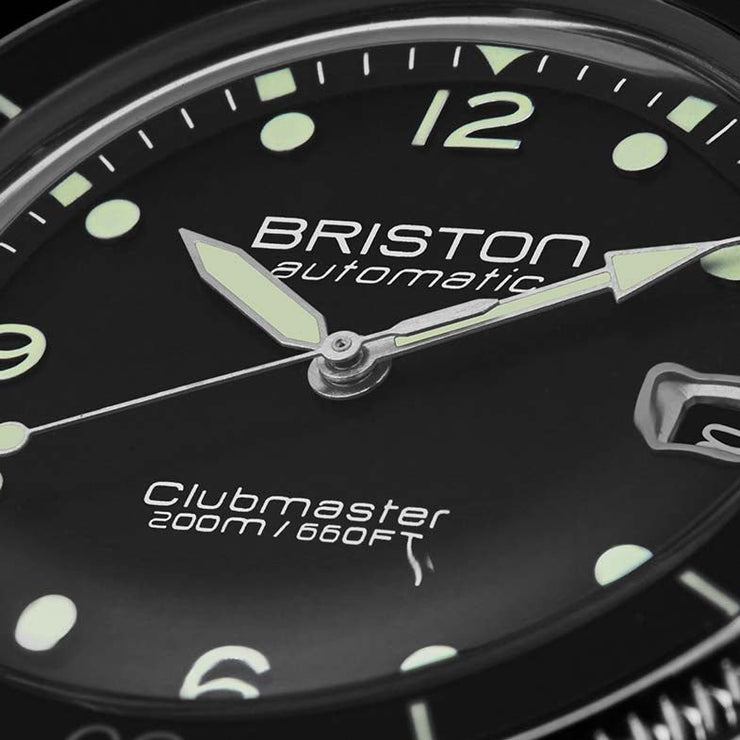 Briston Clubmaster Legend Automatic Diver Acetate Black - Watches.com - 241740.SA.T.1.FB