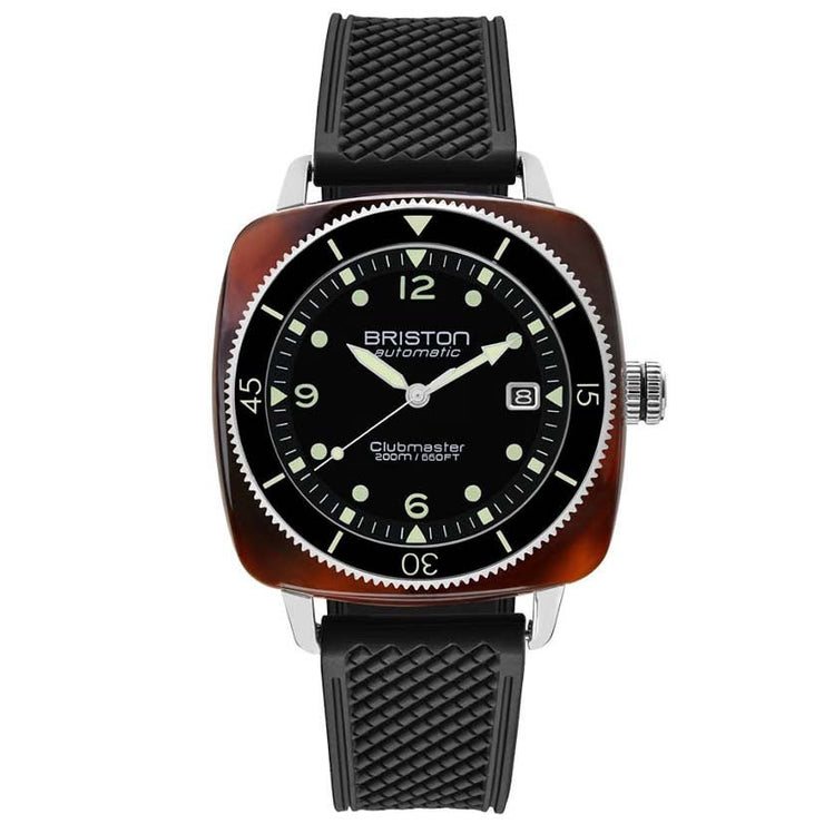 Briston Clubmaster Legend Automatic Diver Acetate Black - Watches.com - 241740.SA.T.1.FB