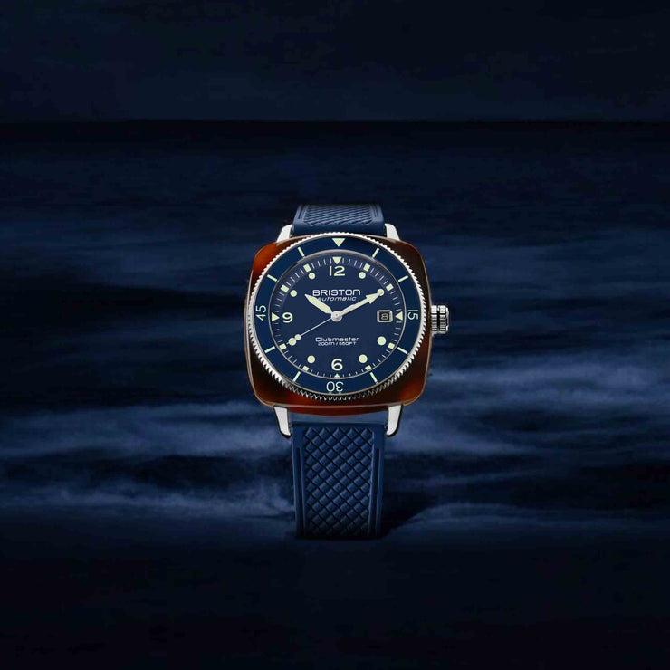 Briston Clubmaster Legend Automatic Diver Acetate Navy Blue - Watches.com - 241740.SA.T.15.FNB