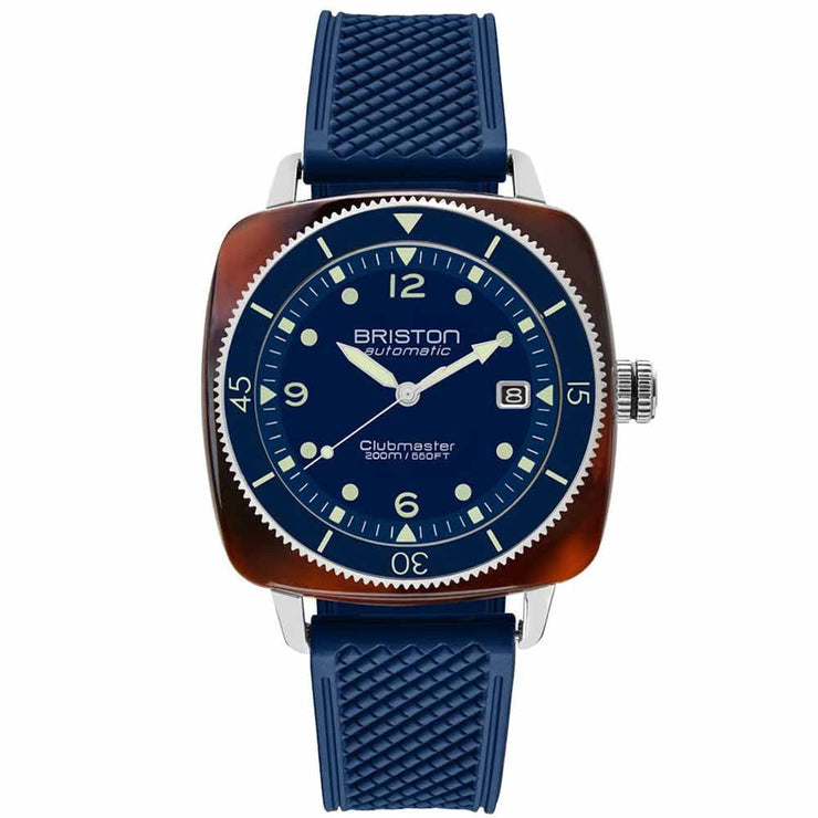 Briston Clubmaster Legend Automatic Diver Acetate Navy Blue - Watches.com - 241740.SA.T.15.FNB