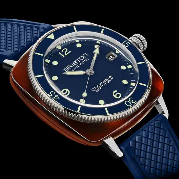 Briston Clubmaster Legend Automatic Diver Acetate Navy Blue - Watches.com - 241740.SA.T.15.FNB